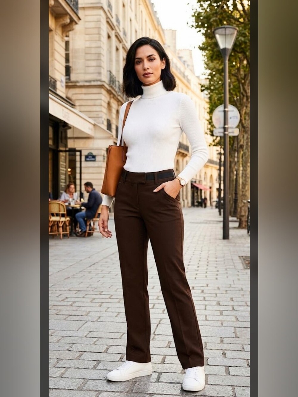 NWT Eddie Bauer Blakely Pants Brown Trousers 6 Professional #30